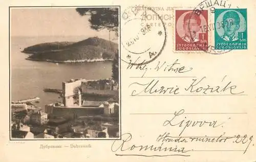 Postcard Croatia Dubrovnik 1938