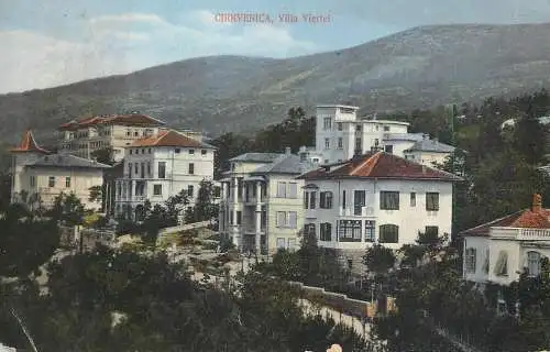 Postcard Croatia Cirkvenica Villa Viertel