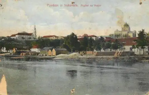 Postcard Croatia Pozdrav iz Vukovara