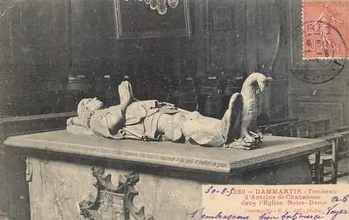 Postcard France Paris Notre Dame Dammartin tombeau Antoine Chabannes