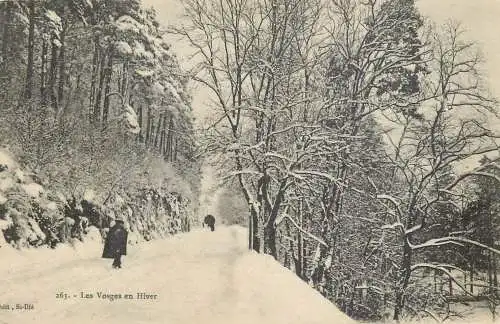 Postcard France les Vosges en hiver