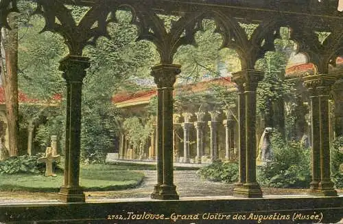 Postcard France Toulouse Grand cloitre des Augustins Musee