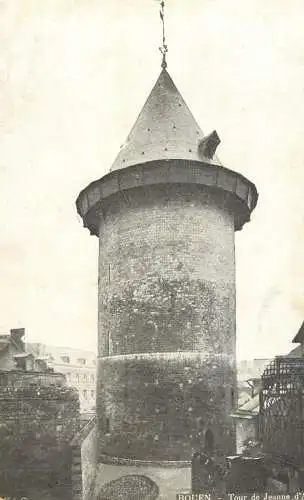 Postcard France Rouen tour de Jeanne d'Arc