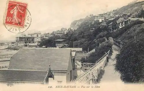 Postcard France Nice Havrais vue sur la Heve
