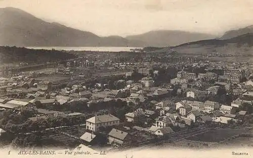 Postcard France Aix les Bains vue generale