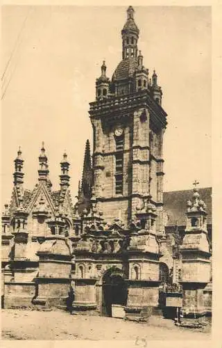 Postcard France Finistere St. Thegonnec l'eglise