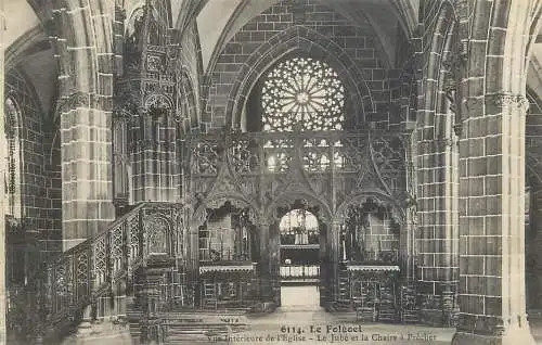 Postcard France Le Folgoet eglise