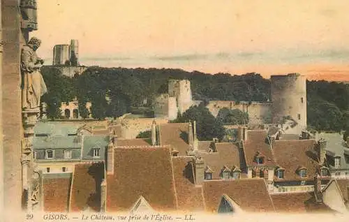 Postcard France Gisors le chateau