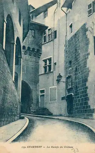 Postcard France Chambery la rampe du chateau