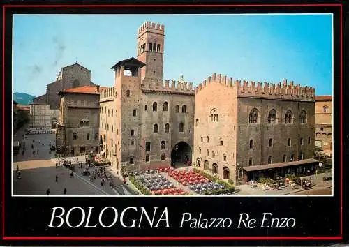 Postcard Italy Bologna Palazzo Re Enzo