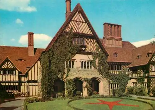 Postcard Germany Potsdam Abkommens Cecilienhof Innenhof