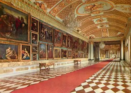Postcard Germany Potsdam schloss Sanssouci picture hall Eastern wing