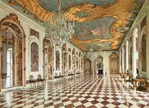 Postcard Germany Potsdam schloss Sanssouci Marble hall