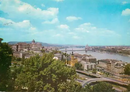 Postcard HungaryBudapest 1972 panorama