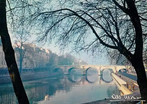 Postcard France Paris le pont Marie