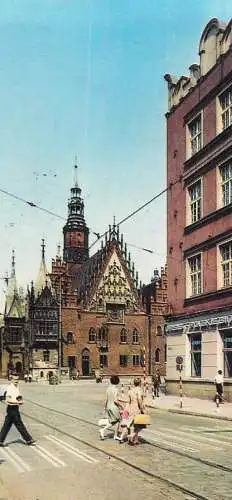 Postcard Poland Wroclaw ratusz wicku 1969