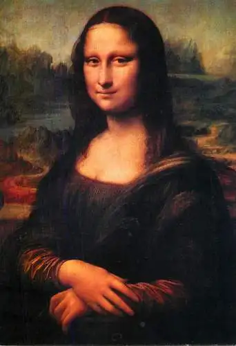 Postcard France Paris Louvre museum la Joconde par Leonardo de Vinci