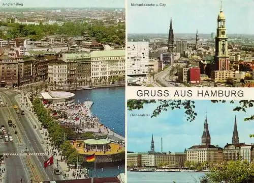 Postcard Germany Hamburg 1969