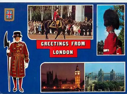 Postcard United Kingdom > England > London > Houses of Parliament 1982