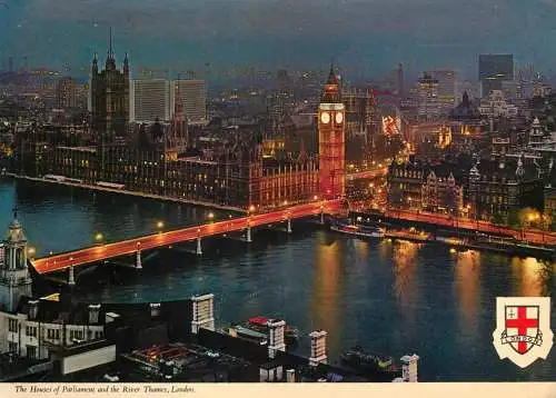 Postcard United Kingdom > England > London > Houses of Parliament 1982