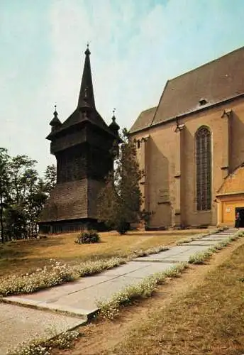 Postcard Hungary Nyirbator ref templom 1983
