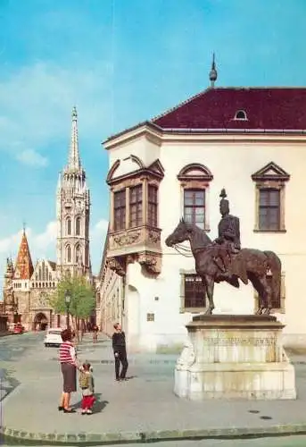 Postcard Hungary Budapest Mattias church 1969