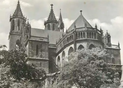 Postcard Germany Magdeburg dom