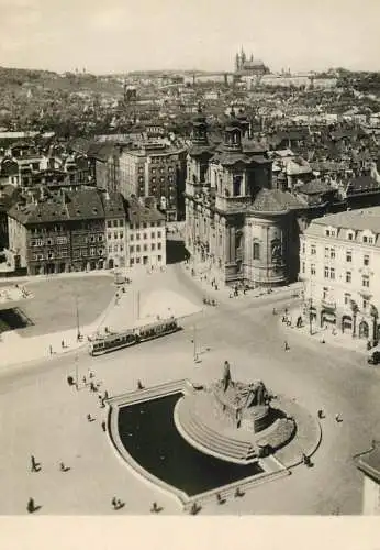 Postcard Czech Republic Prague staromestske namesti