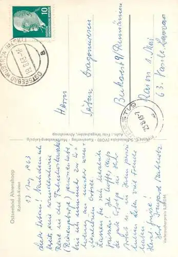 Postcard Germany Ahrenshoop multi view