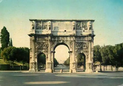 Postcard Italy Rome Constantine arch