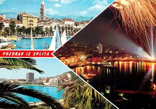 Postcard Croatia Split 1973