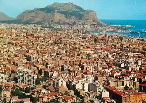 Postcard Italy Palermo panorama 1973