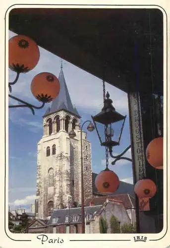 Postcard France Paris eglise Saint Germain des Pres 1989