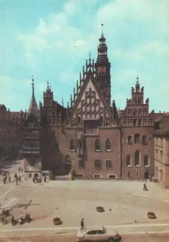 Postcard Poland Wroclaw atusz 1968