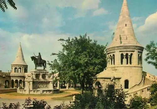 Postcard Hungary Budapest fisherman bastion