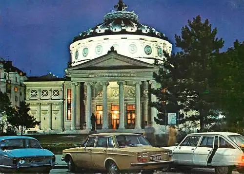 Romania Bucuresti Ateneul Roman aspect nocturn