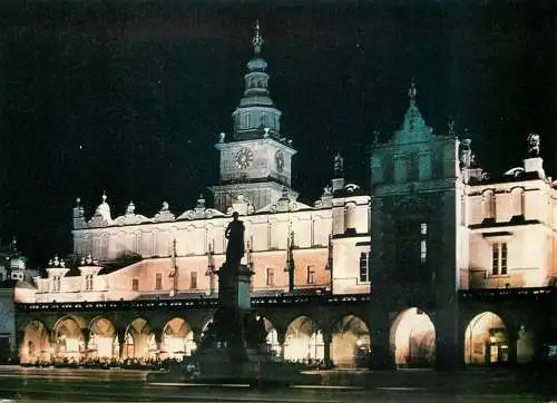 Postcard Poland Krakow pomnik Adama Mickiewicza