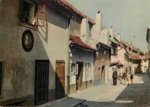 Postcard Czech Republic Prague hradcany Zlata ulicka