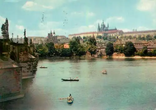 Postcard Czech Republic Prague castle 1967