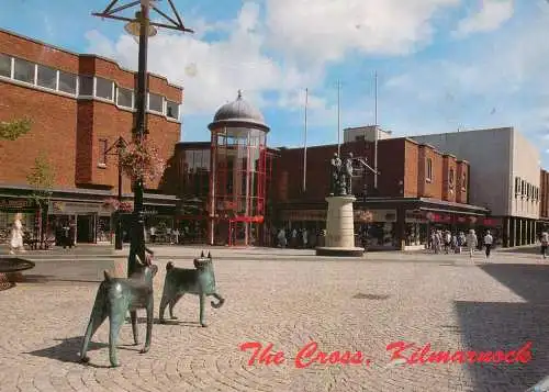 Postcard Scotland Kilmarnock center view