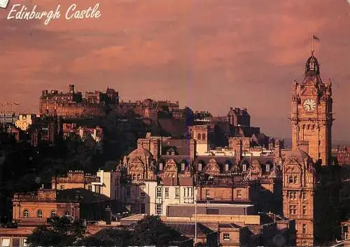 Postcard Scotland Edinburgh castle