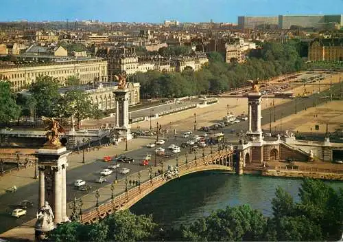 Postcard France Paris pont Alexandre III