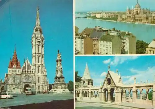 Postcard Hungary Budapest view