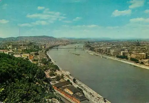 Postcard Hungary Budapest view