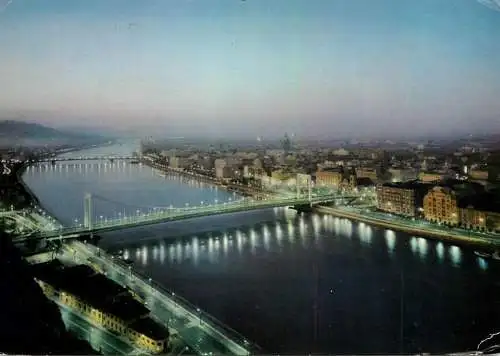 Postcard Hungary Budapest view 1967