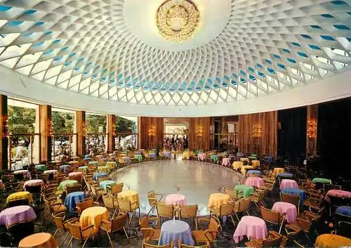 Postcard Italy Chianciano terme dancing hall 1970