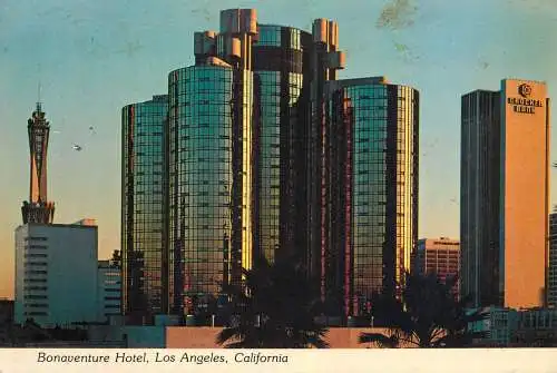 Postcard USA CA California Los Angeles Bonaventure hotel