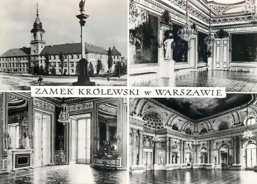 Postcard Poland Warszawa sala Rycerska Sala Balowa