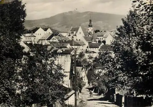 Postcard Czech Republic Český Dub village scene