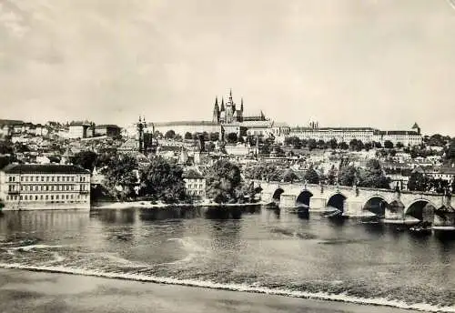 Postcard Czech Republic Prague Hradcany 1959